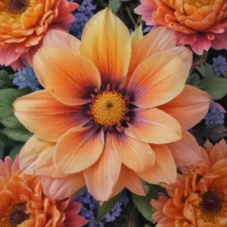 flower drawings color