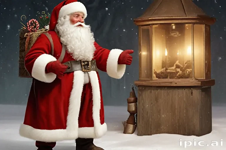 images of vintage santa