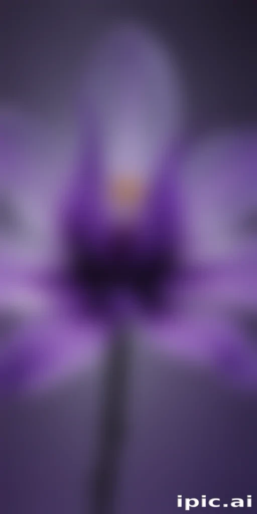 transparent purple flower