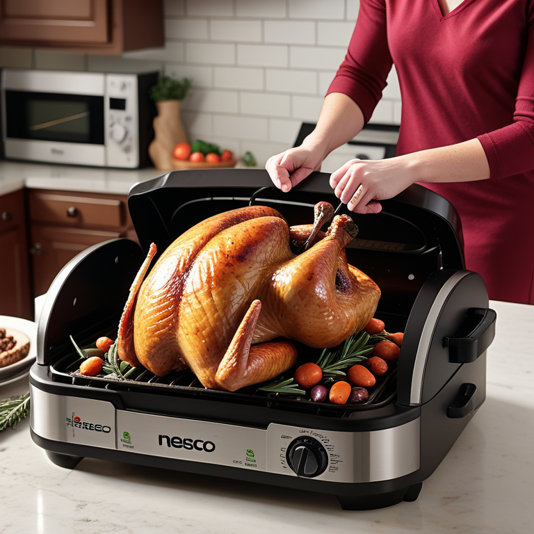 roasting a turkey in a nesco roaster