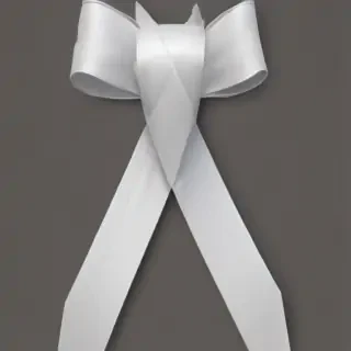 white ribbon png