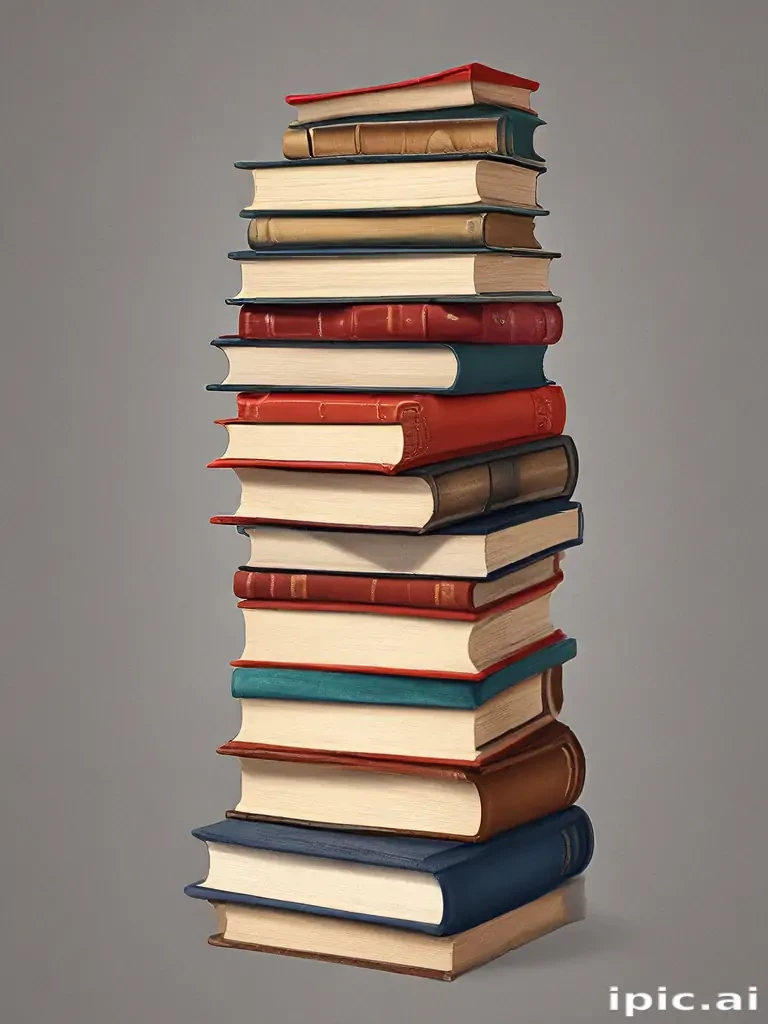 stacked books clip art