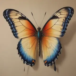drawing butterflies