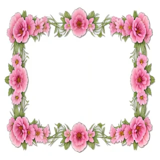 flower transparent border