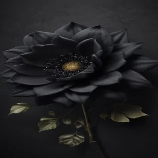 black flower