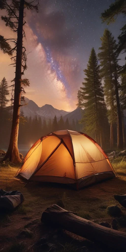 camping background pic