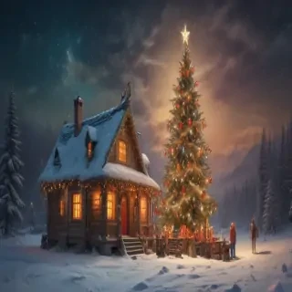 vintage merry christmas image