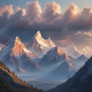 transparent mountains