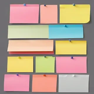 sticky notes png transparent