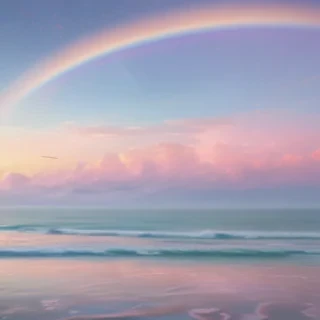 pastel rainbow