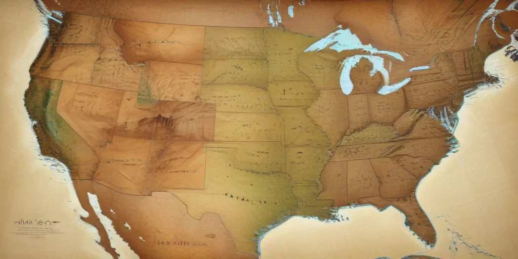 mapa usa