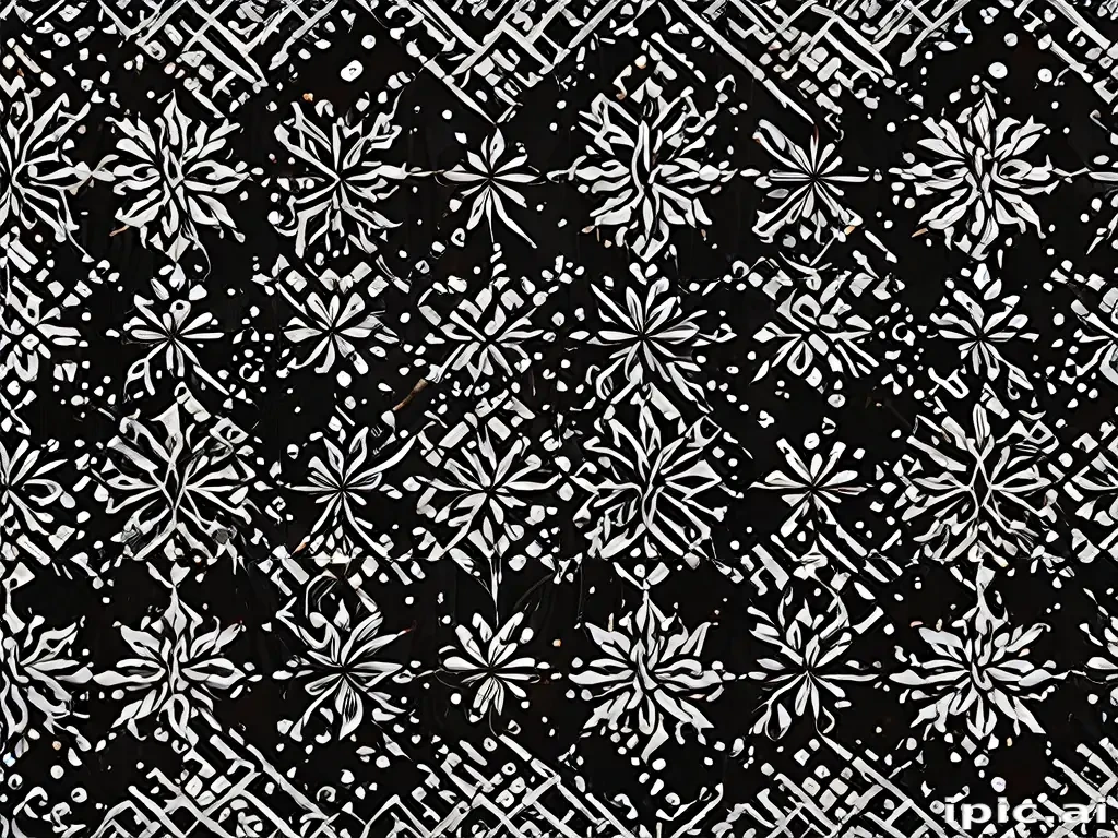 black with white pattern