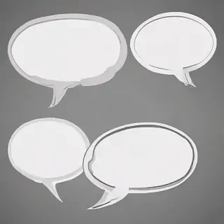 speech bubble clip art