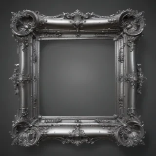 silver frame png