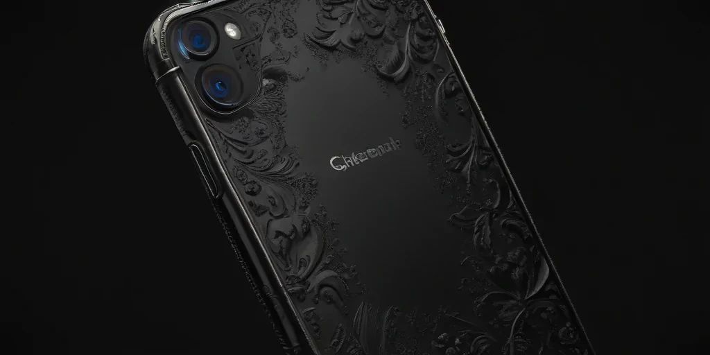 black background phone