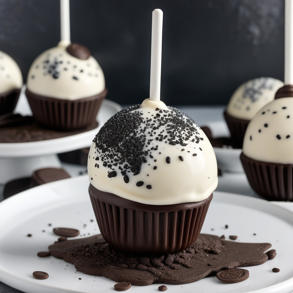 cookies and cream cake pop
