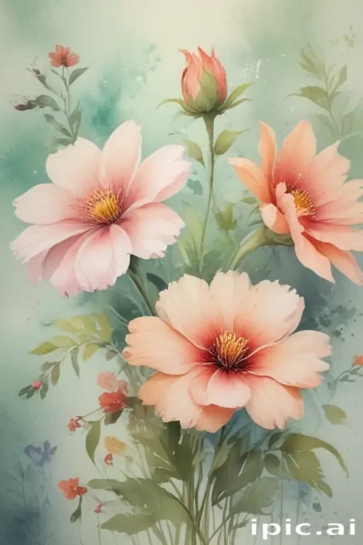 floral watercolor background