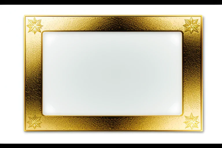 gold border transparent