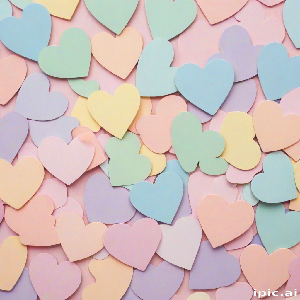 pastel heart background