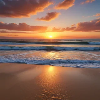 beach background sunset