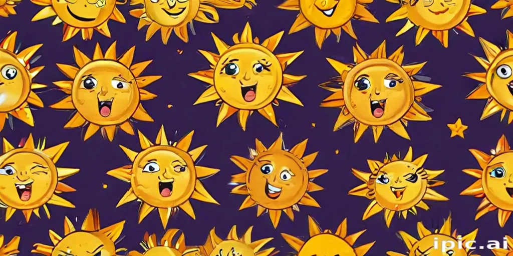 cartoon suns