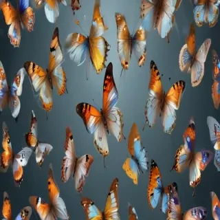 butterflies transparent