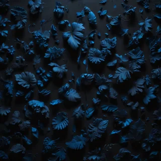black background blue