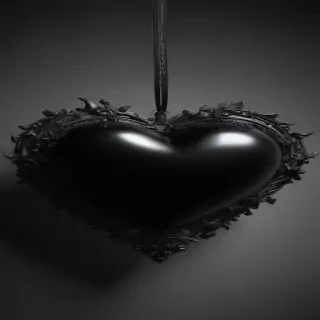 black heart aesthetic