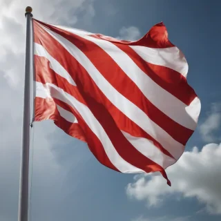 red and white flag