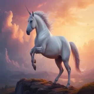 unicorn outline