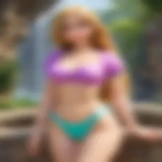 rapunzel in bikini