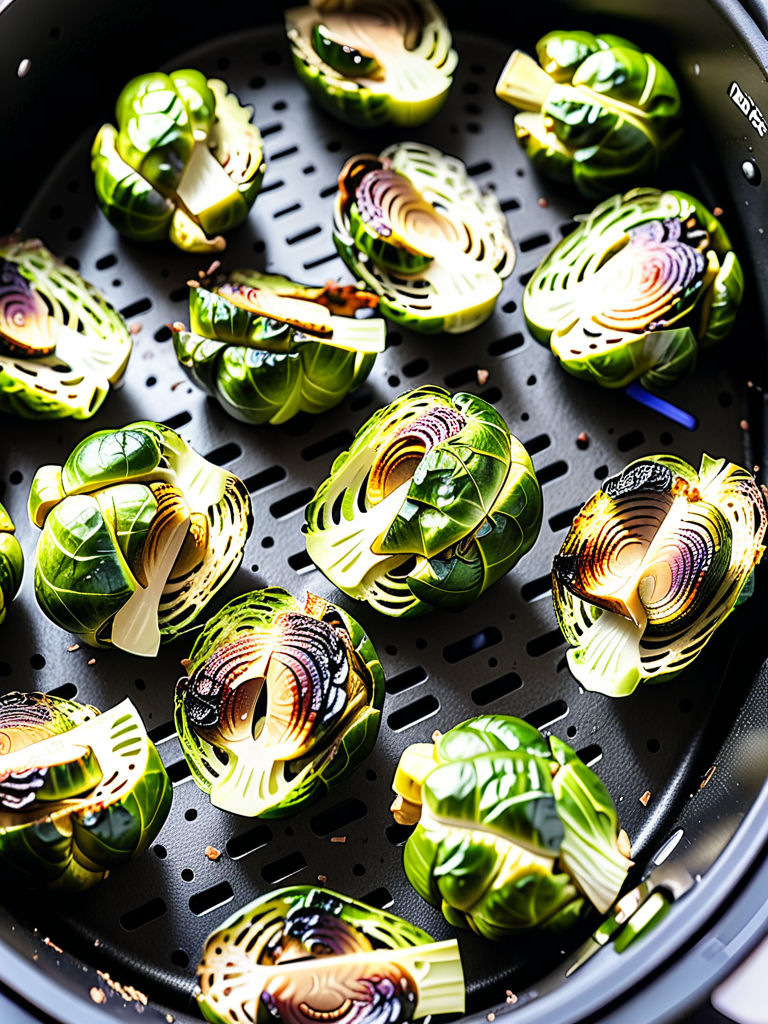 smashed brussel sprouts air fryer