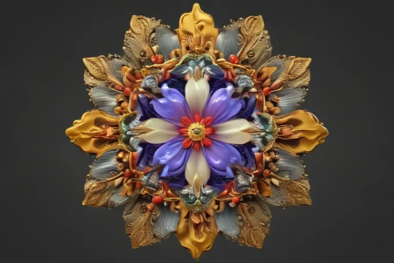 png border flower