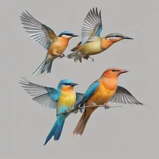birds transparent