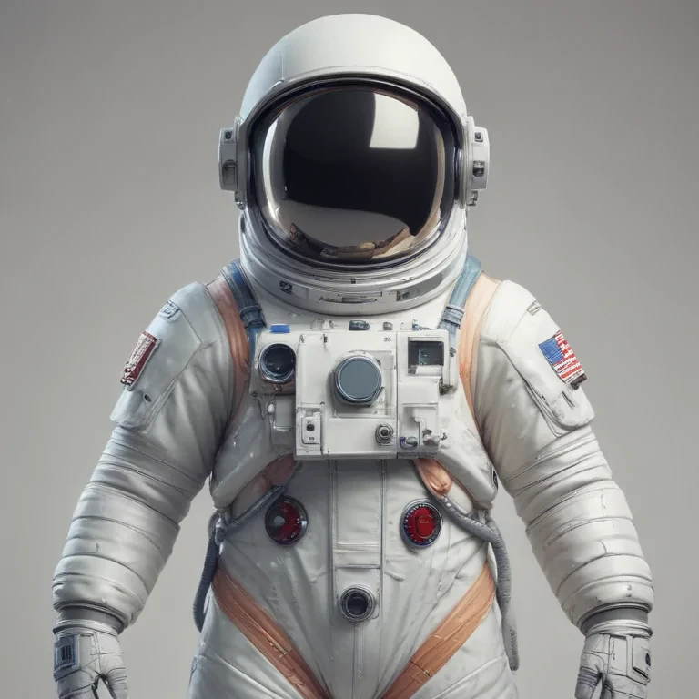 cartoon transparent astronaut suit