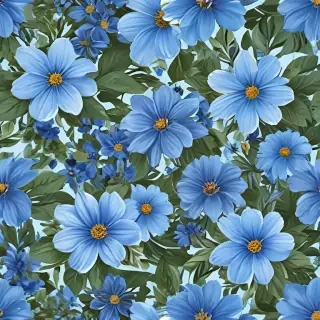 blue flowers png