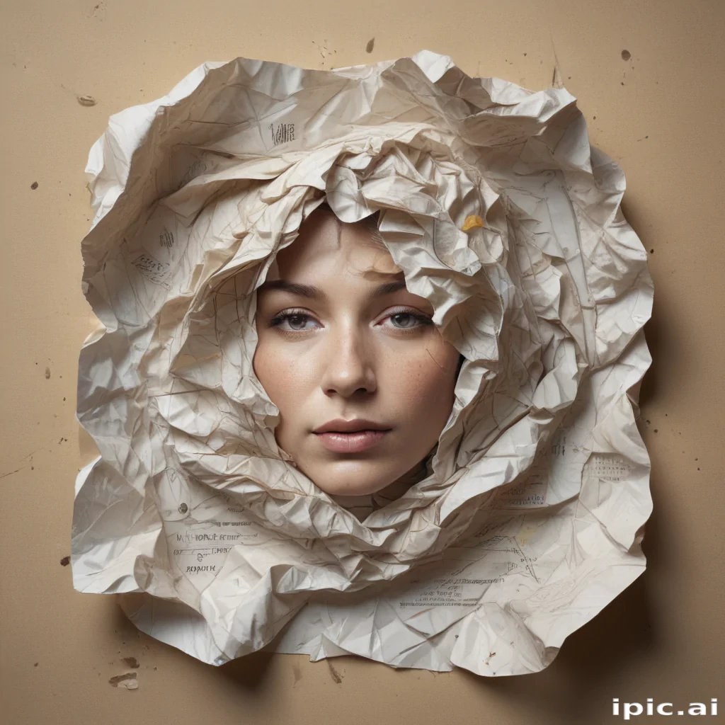 crumpled paper overlay