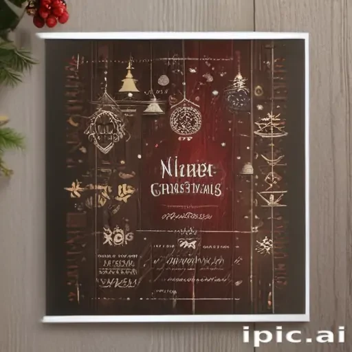 christmas card template psd