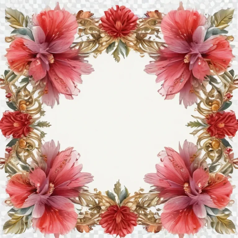 png border flower