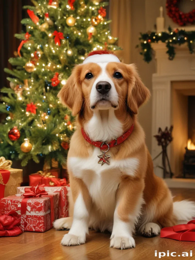 christmas dogs wallpaper
