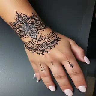 cute hand tattoos for black females