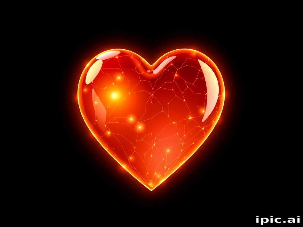 glow heart png