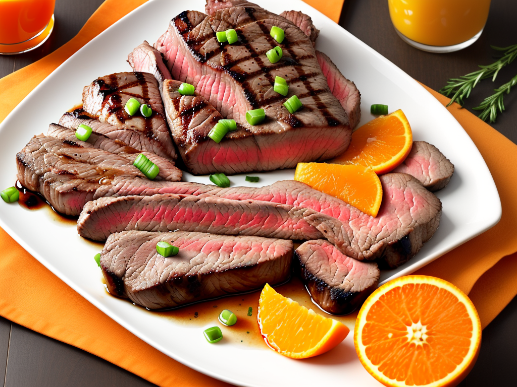 marinade steak in orange juice