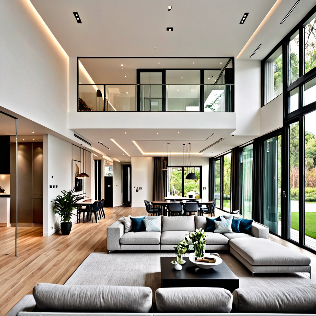 Modern 2 storey interior