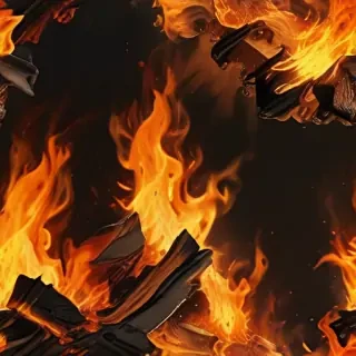 background on fire