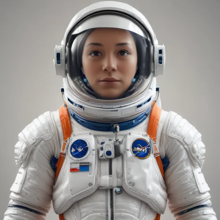 cartoon transparent astronaut suit