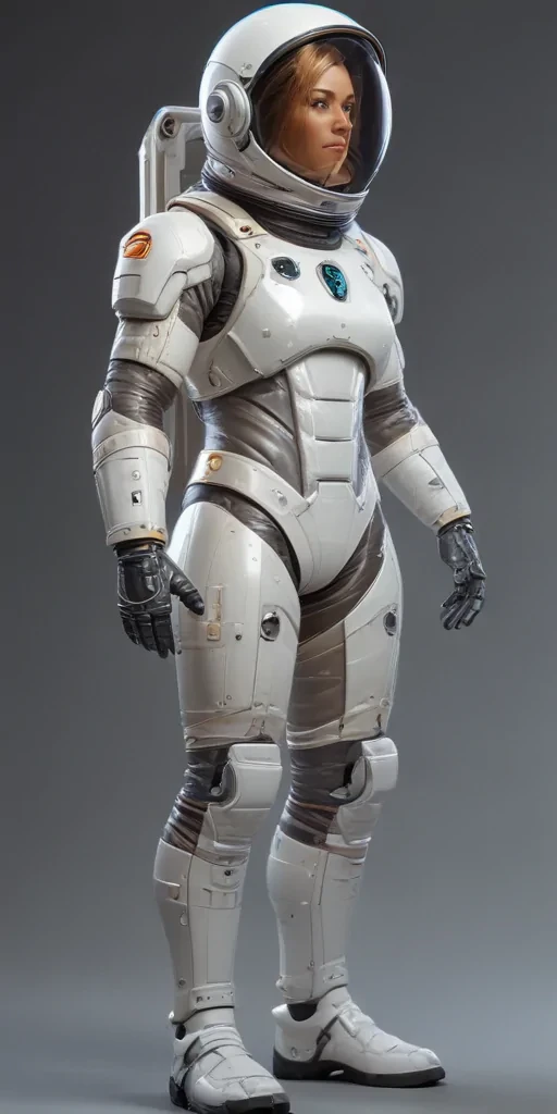 cartoon transparent astronaut suit