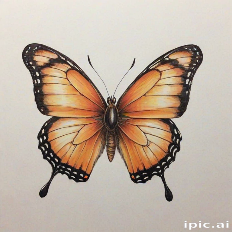 drawing butterfly