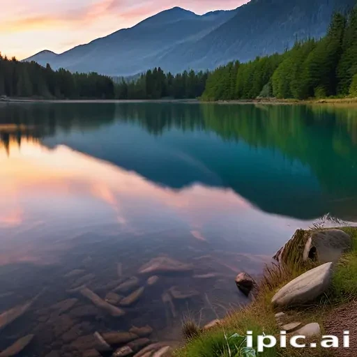 background lake
