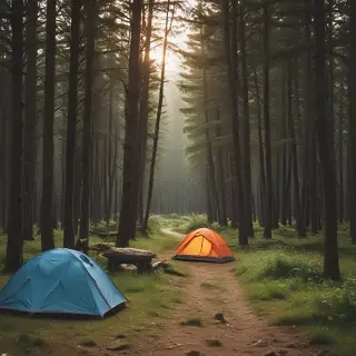 camping background pic